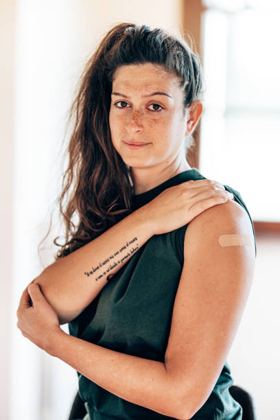 istock showing the arm after the vaccine shoot 1311329467