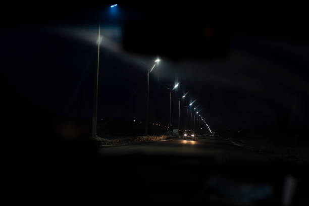 istock blurred view from the car interior through a cloudy and dirty windshield, in bad weather conditions and illumination, the front and rear background is fuzzy 1311338360