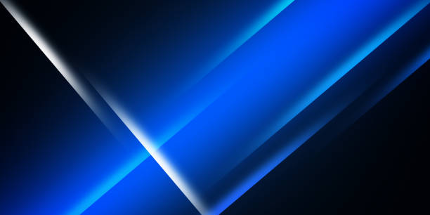 istock Abstract blue and black are light pattern with the gradient is the with floor wall metal texture soft tech diagonal background black dark clean modern 1311338535