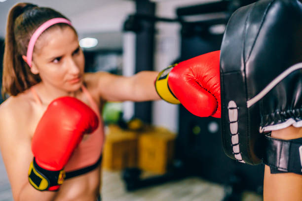 istock Young boxer woman 1311340555