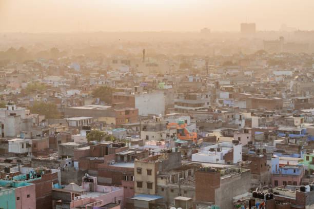 istock Sunset over Old Delhi, Indi 1311343368