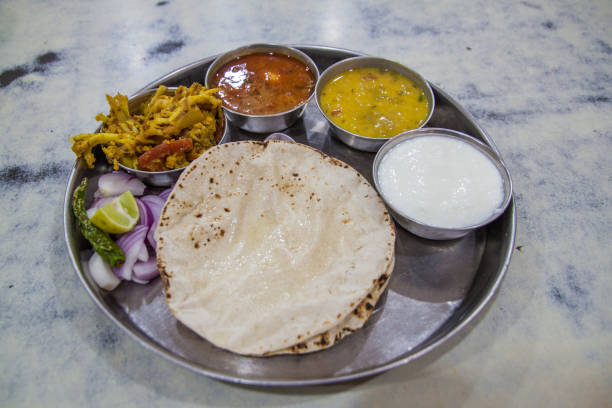 istock Platter of Thali dish in Ind 1311345490