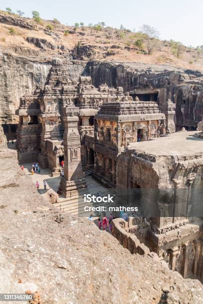 Kailasa Temple In Ellora Maharasthra State Ind Stock Photo - Download Image Now - Maharashtra, Ellora, Kailash Temple