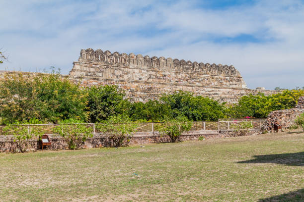 istock Wall of Chittor Fort in Chittorgarh, Rajasthan state, Ind 1311347867