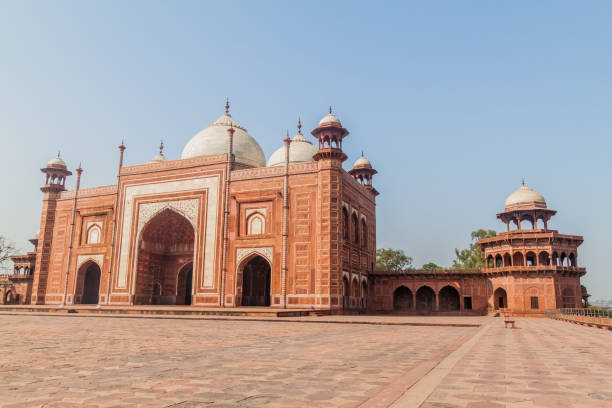 istock Mosque at Taj Mahal complex in Agra, Ind 1311348003