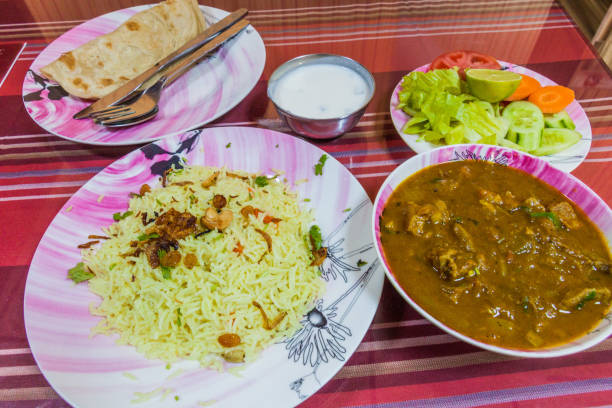 istock Beef curry in a restaurant in Bahla, Om 1311349135