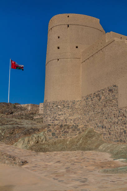 istock Omani flag at Bahla Fort, Om 1311349221