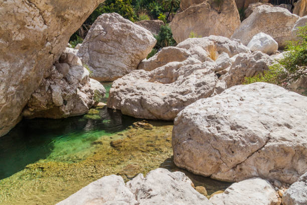 istock Massive boulders in Wadi Tiwi valley, Om 1311349360