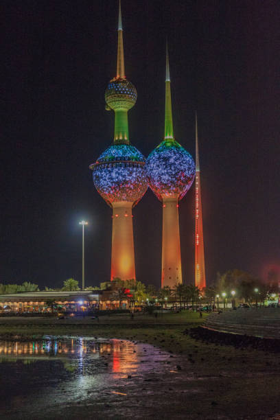 istock Night view of Kuwait Towe 1311350624