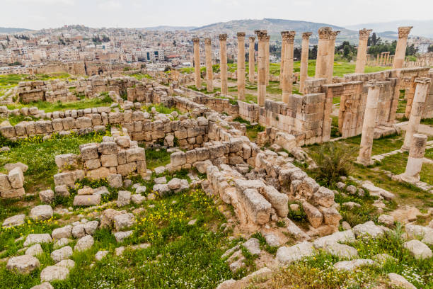 istock Ancient city Jerash ruins, Jord 1311351783