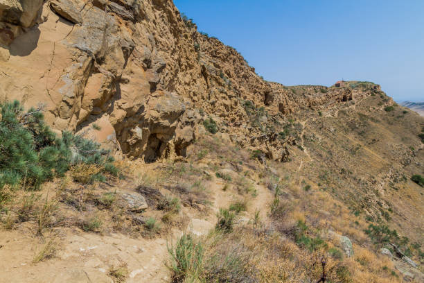 istock Trail around Udabno cave monastery at Davit Gareja monastic complex in Georg 1311352011