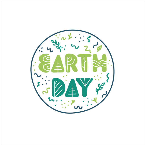 Earth Day. International Mother Earth Day. Environmental problems and environmental protection. Vector illustration. Earth Day. International Mother Earth Day. Environmental problems and environmental protection. Vector illustration. Hand drawn lettering with small elements drawing of a save the earth posters stock illustrations