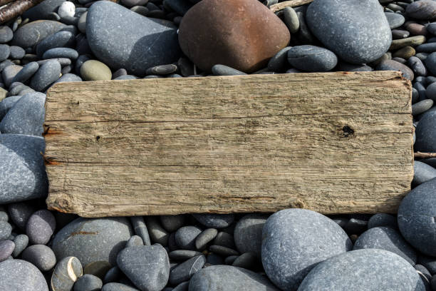Wooden textured background with copy space for a message and no text