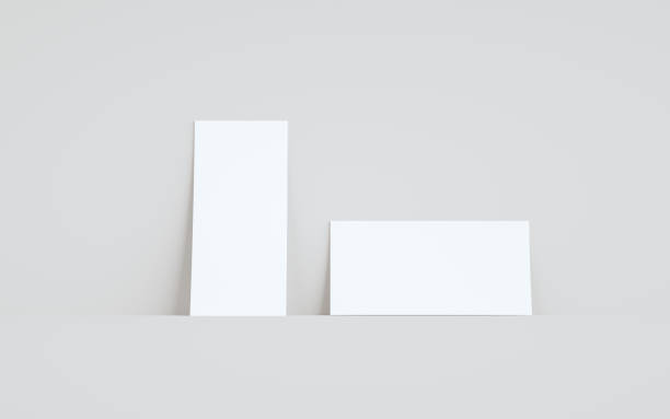 istock DL Flyer / Invitation Mock-Up - Two Flyers Against Wall Background 1311367375