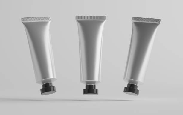 istock Aluminum Plastic Cosmetic / Paint Tube Mockup - Three Tubes 1311367425
