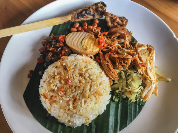 istock Spicy Fried Rice Mix Chicken Bali 1311377286