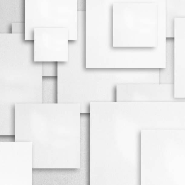 istock Various shapes abstract illustration with white craft paper pattern 1311379133