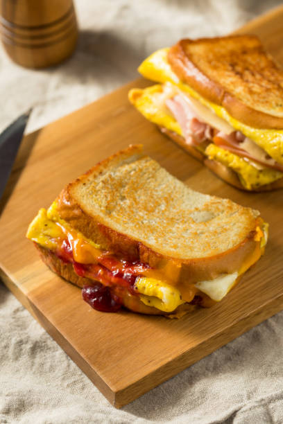 istock Homemade One Pan Egg Breakfast Sandwich 1311379840