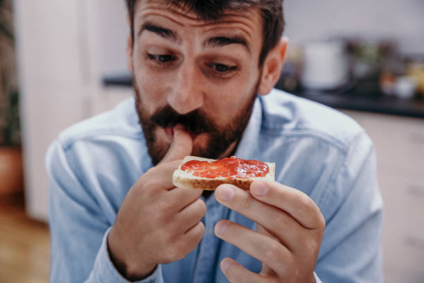 istock Loving the jam coming in my stomach 1311384327
