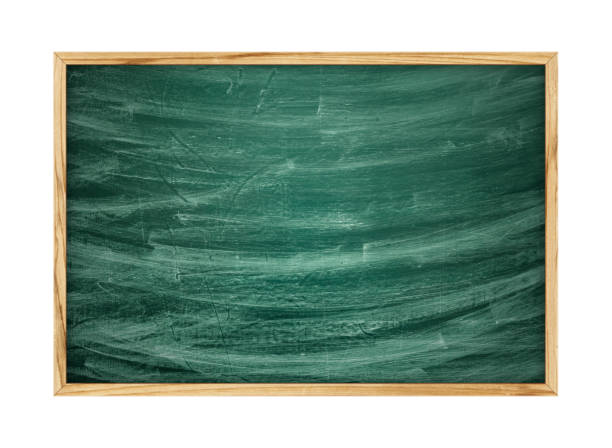 istock (Clipping path) Blank blackboard textured isolated on white background 1311387484