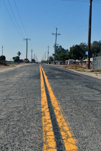istock Vertical shot of an empty road crack 1311390019