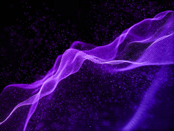 istock 3D modern background with flowing cyber dots 1311403944