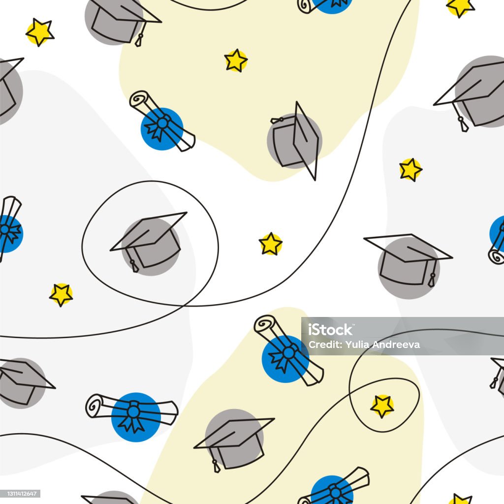 Graduation Element Pattern Seamless Graduation Pattern With Line Style Elements Stock Illustration ...