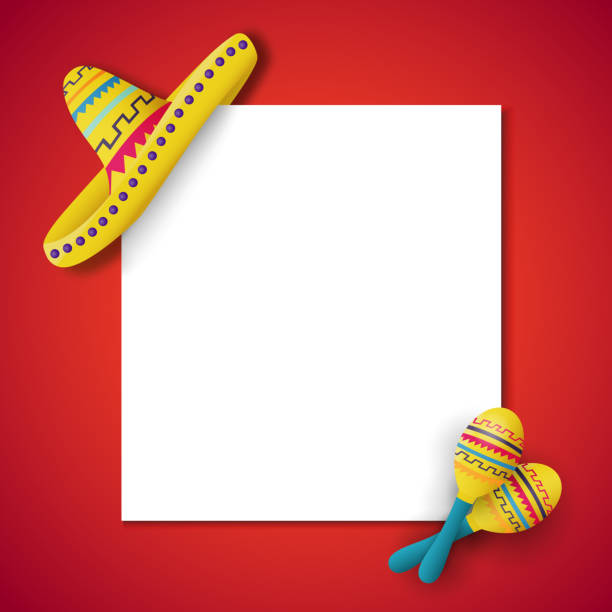 5. mai. - mexican culture cinco de mayo backgrounds sombrero stock-grafiken, -clipart, -cartoons und -symbole