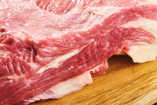 istock Macro shot of a brisket cut, raw meat. 1311414550