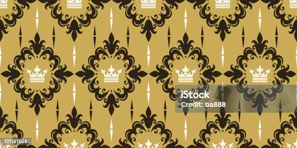 Royal Modern Pattern Background Background Pattern In Royal Style With Decorative Elements On A Gold ...