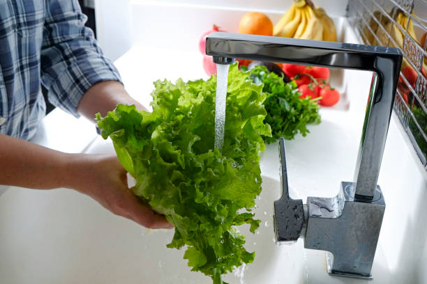 istock Washing the fresh veggies. 1311417259