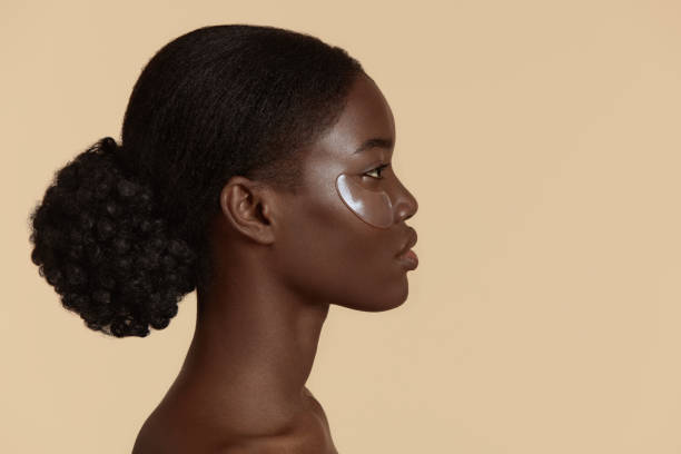istock African girl with under eye patch on face 1311418878
