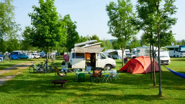 Photo of Camping Ttrend camper caravan sholiday in nature