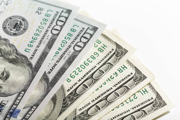 istock Accounting data with calculator. Financial concept. Money for information, knowledge, study. Flash drive and american dollars on a white background. 1311423489