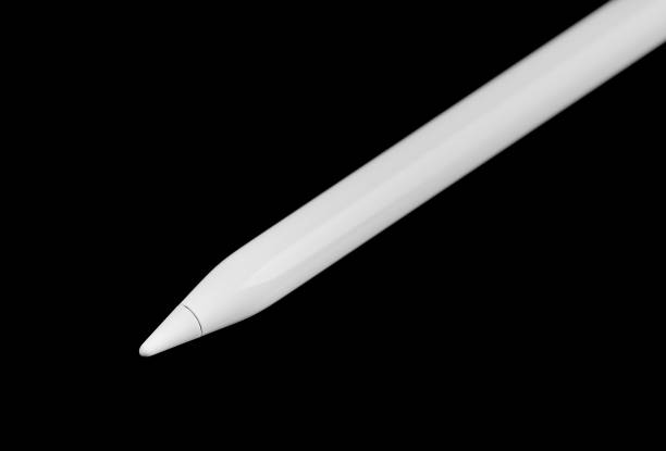 istock Modern device the tablet with white stylus on isolated light background. 1311424618
