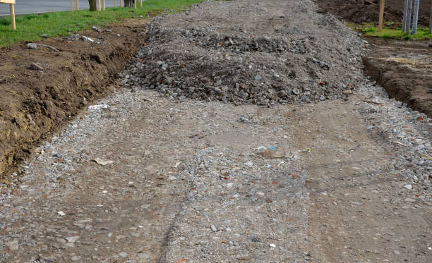 istock construction debris recycled from demolished houses is poured 1311428390