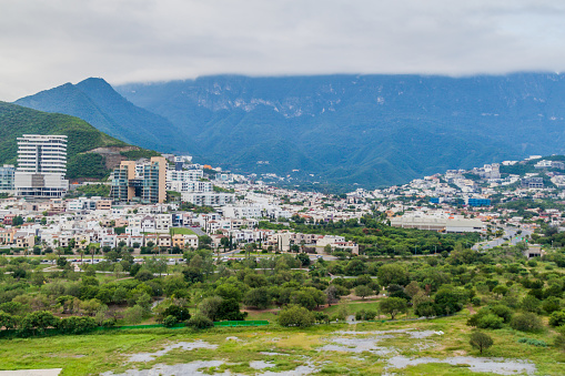 View of Monterrey suburbs, Mexico