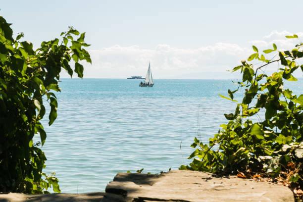 istock landscape with sailboat seen from the coast 1311434693