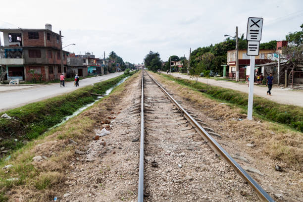 istock BAYAMO,  CUBA - JAN 30, 2016: Railway tracks in Bayamo, Cu 1311439570
