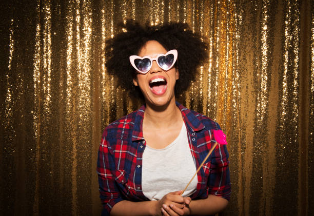 istock Young woman enjoying party 1311440945