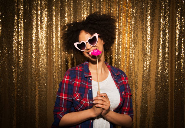 istock Young woman enjoying party 1311441047