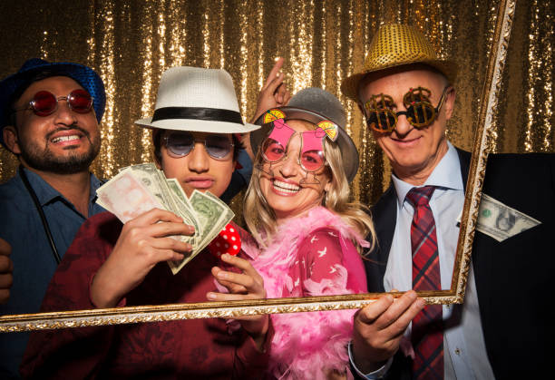 istock Friends enjoying party with props 1311441164