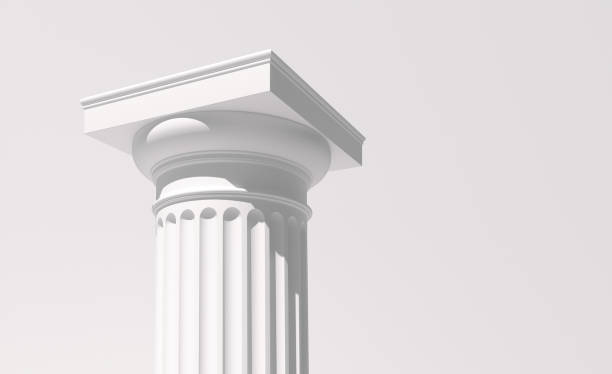 istock White column capital detail, simplicity, classic 1311443876