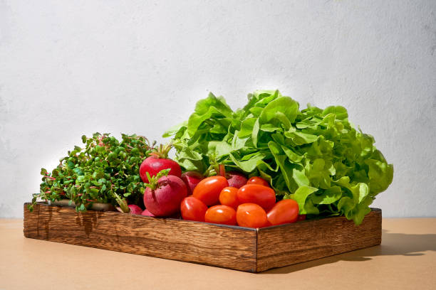 istock Colorful salad with green fresh vegetable and tomatoes decoration 1311443949