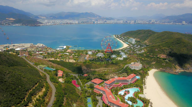 istock Drone view of beautiful Hon Tre island 1311448650