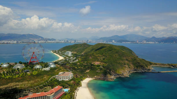 istock Drone view of beautiful Hon Tre island 1311448659
