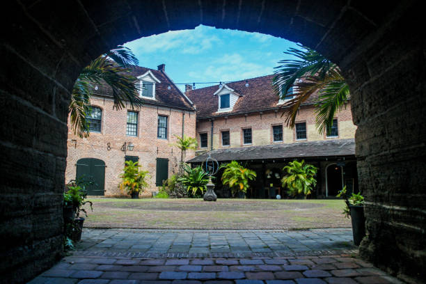 Fort Zeelandia fortress in Paramaribo, capital of Suriname. stock photo