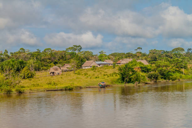 istock Small village in a peruvian jungle 1311452138