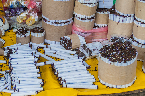 Cigarettes on Belen Market in Iquitos