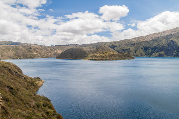 istock Crater lake Laguna Cuicocha, Ecuador 1311452349
